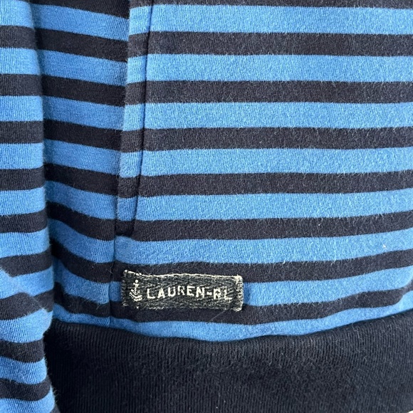 Vintage Lauren Ralph Lauren Zip Hoodie, Blue Navy |M - Picture 4 of 15